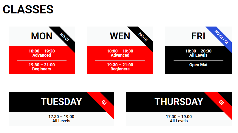 Club Schedule